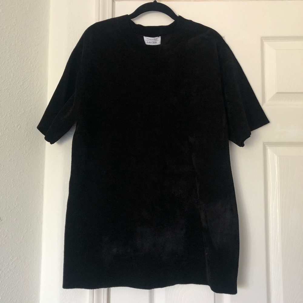 & Other Stories Oversized Velour T-shirt Small